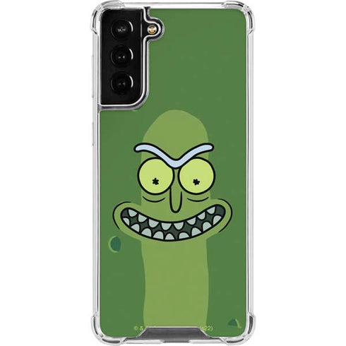 Adult Swim Rick and Morty Pickle Rick Galaxy S21 FE Clear Case